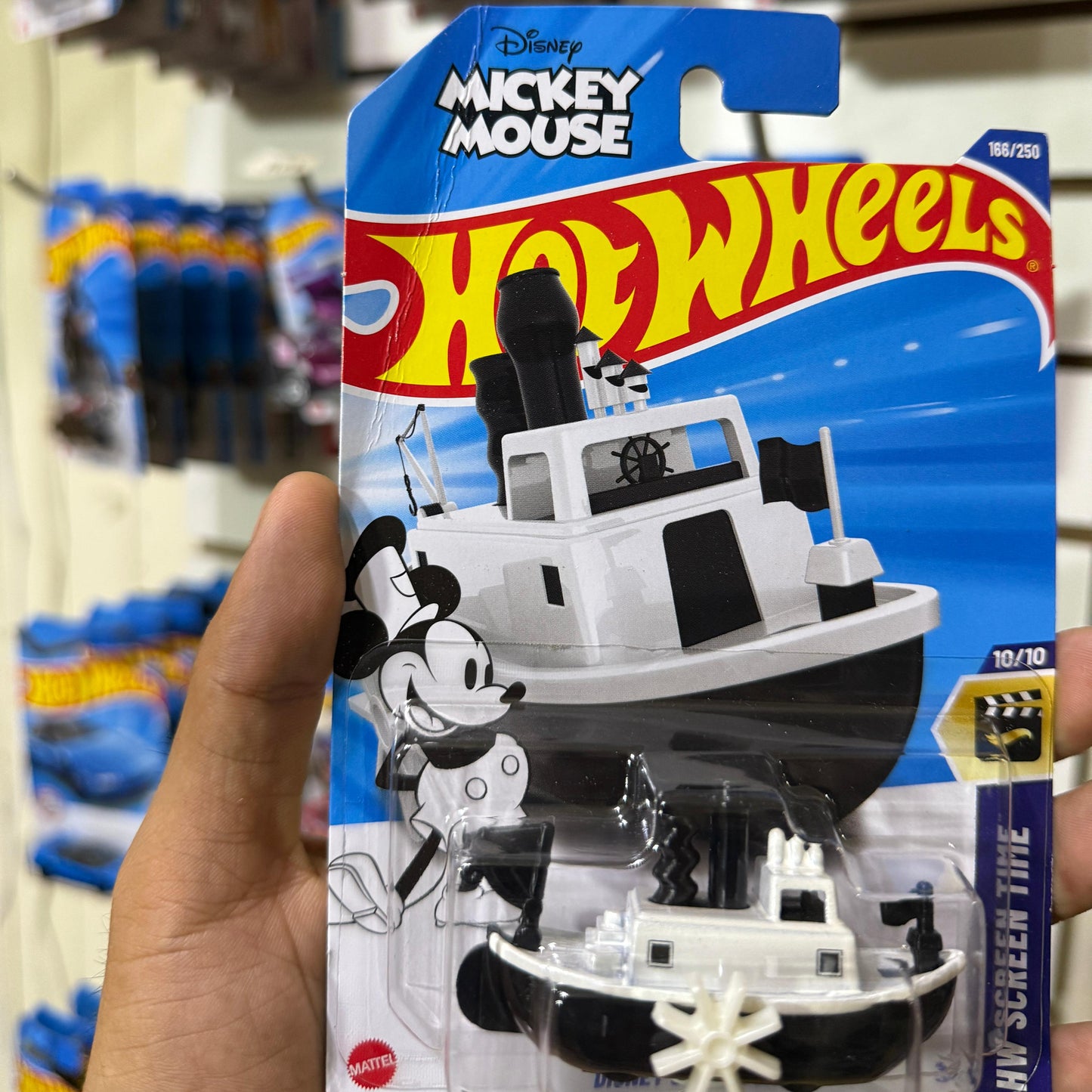 HW Básico Disney SteamBoat Mickey Mouse - Tarjeta Dañada