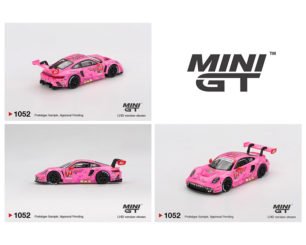 Pre-Orden Mini GT 1:64 Porsche 911 GT3 R #77 AO Racing 2024 IMSA ROAD AMERICA