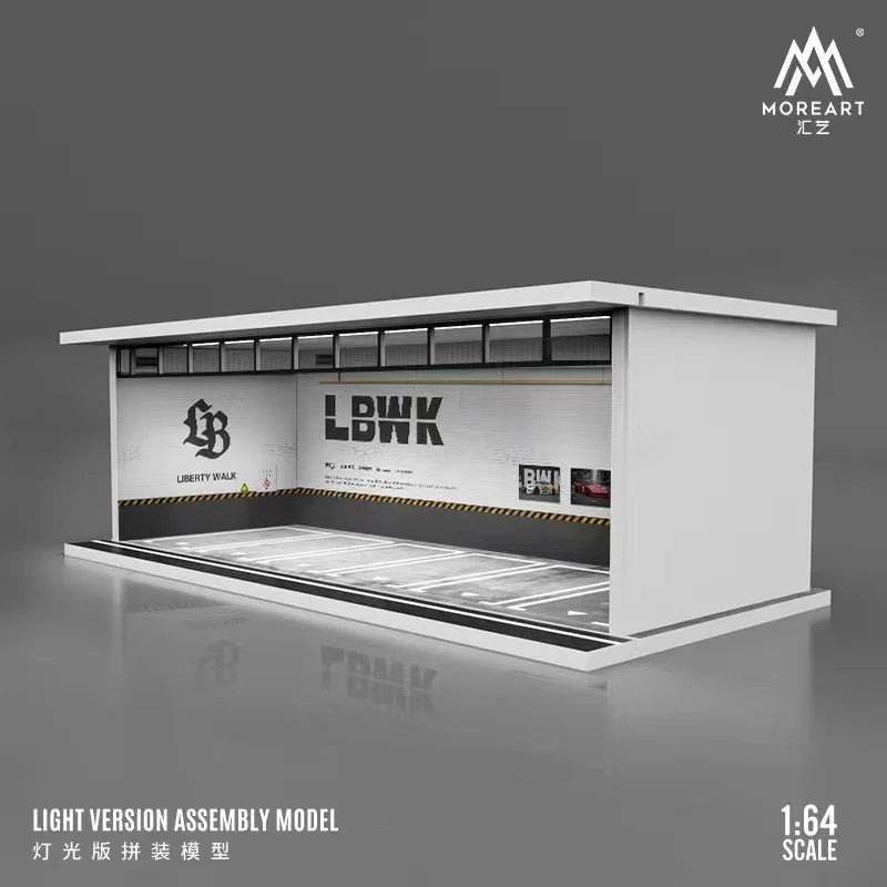 Diorama Liberty Walk Para 6 Autos 1:64 Moreart