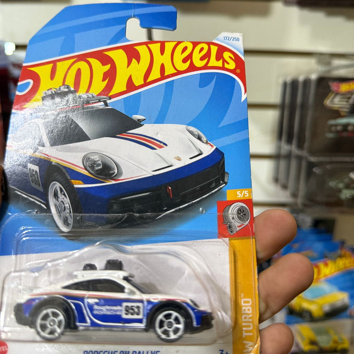 HW Básico Porsche 911 Rallye - Tarjeta dañada
