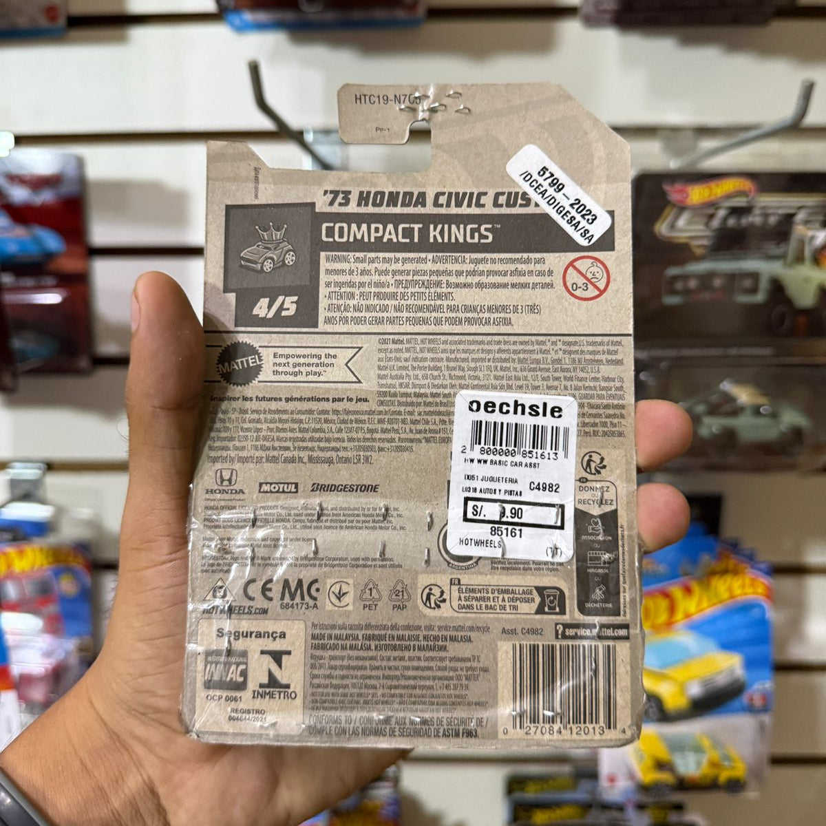 HW Básico 73' Honda Civic Custom - Tarjeta dañada