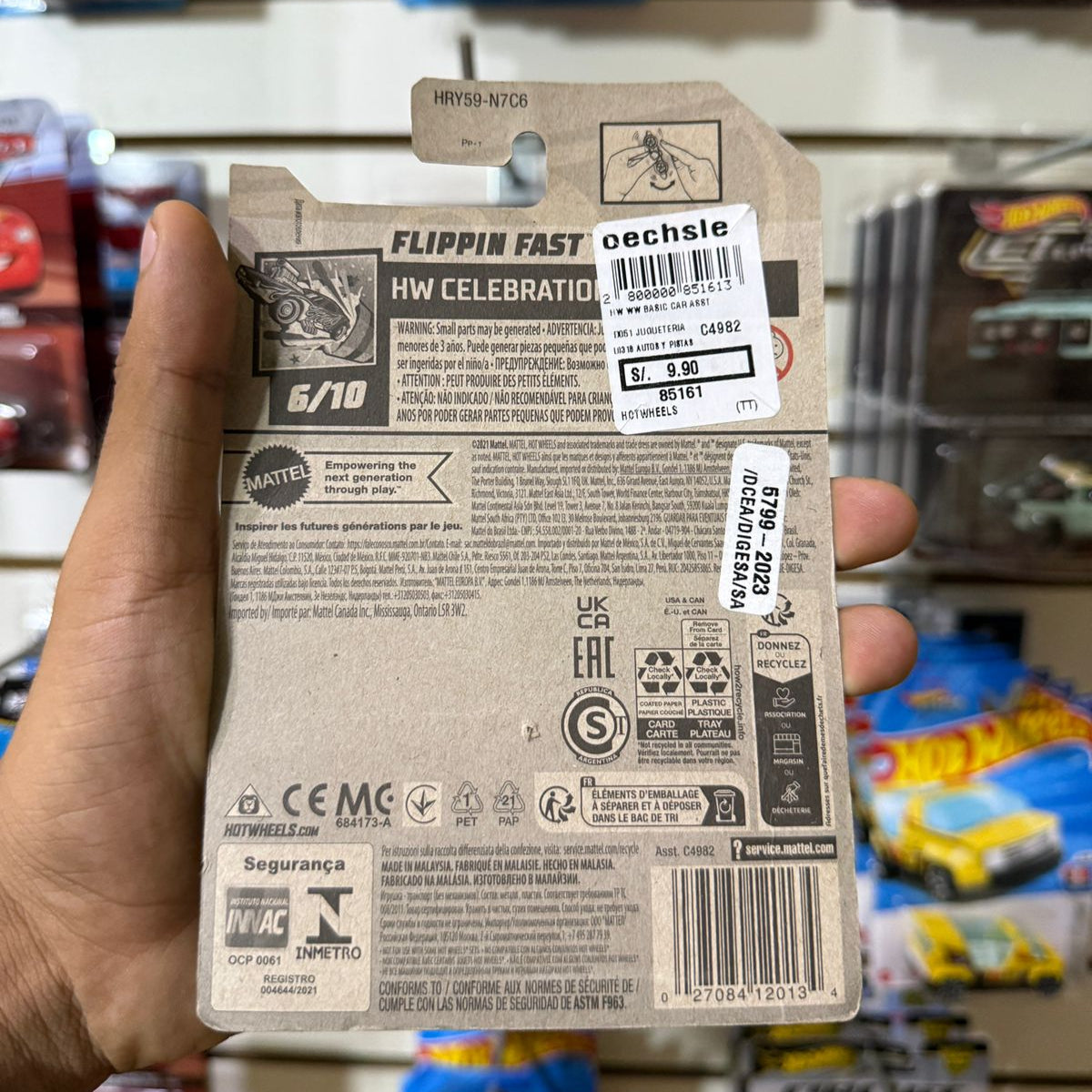 HW Básico Flippin Fast - Tarjeta dañada