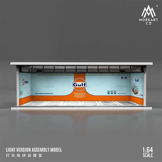 Diorama Gulf Para 6 Autos 1:64 Moreart