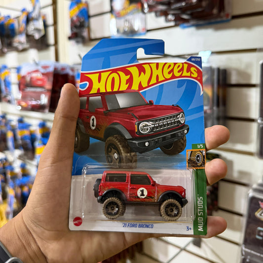 HW Básico 21' Ford Bronco-Rojo