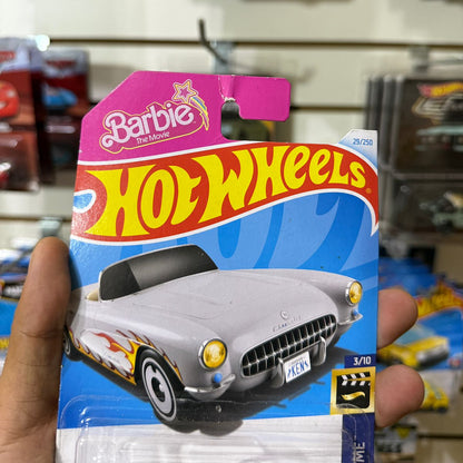 HW Básico 1956 Corvette Barbie - Tarjeta dañada