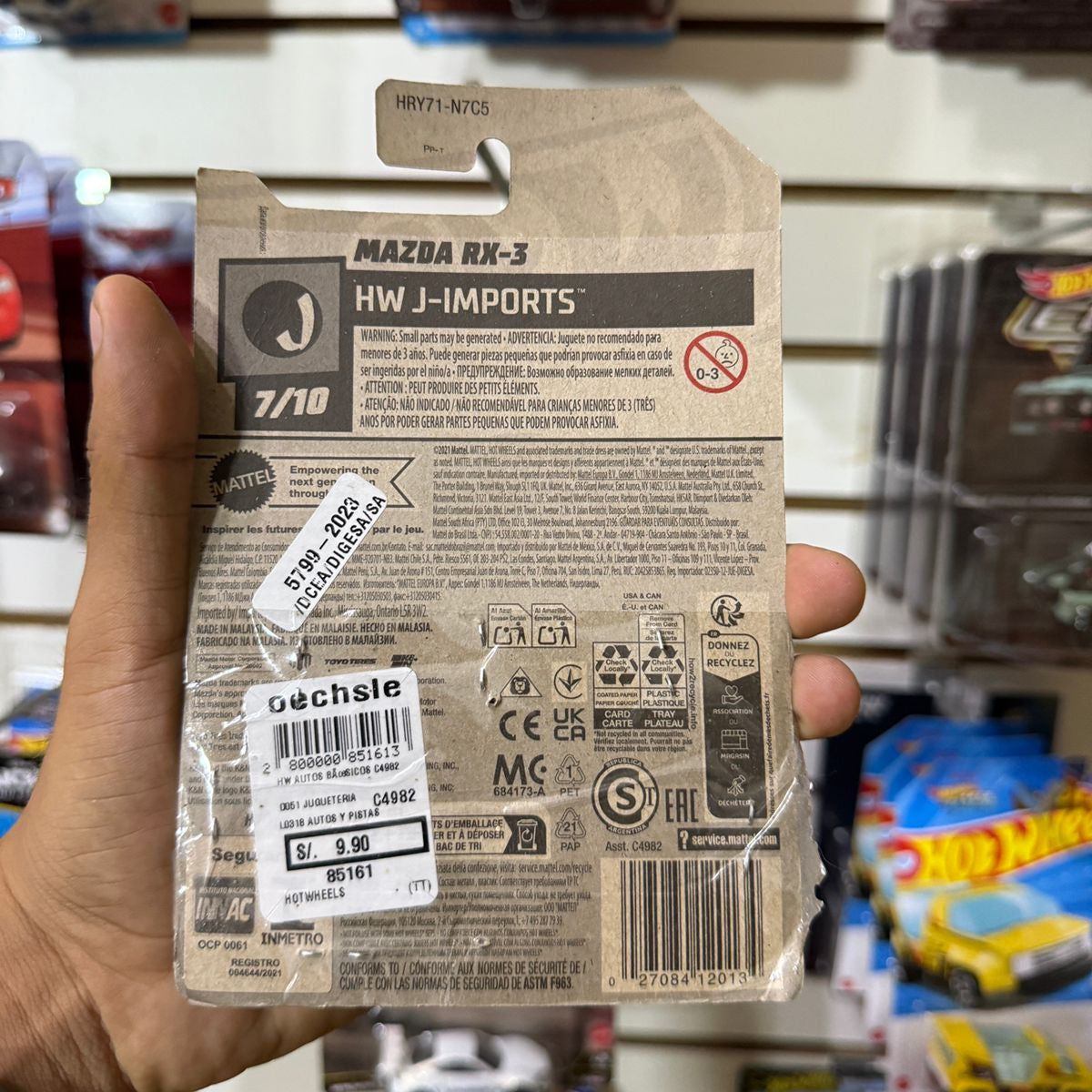 HW Básico Mazda Rx-3 - Tarjeta dañada
