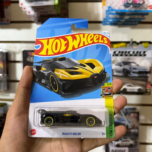 HW Básico Bugatti Bolide Amarillo - Con detalle