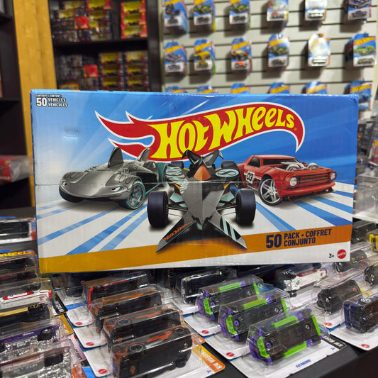 Caja de Hotwheels Básicos  50 unidades - Tarjeta Europea