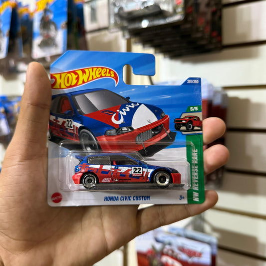 HW Básico Honda Civic Custom - Tarjeta Europea