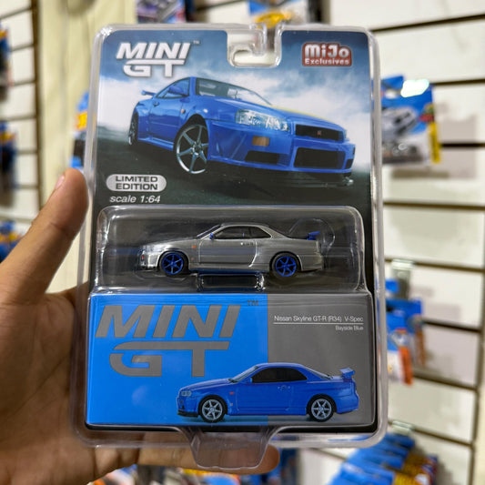 (Chase) Mini GT 1:64 Nissan Skyline GT-R (R34) V-Spec  Bayside BL
